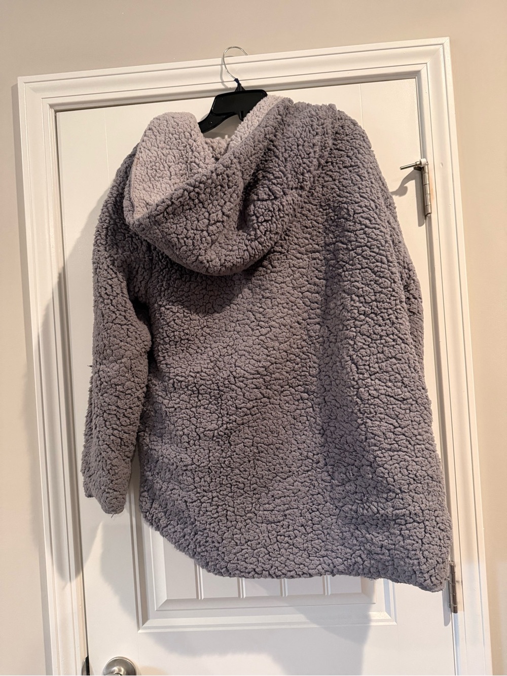 Urban Outfitters Gray Teddy Hooded Jacket